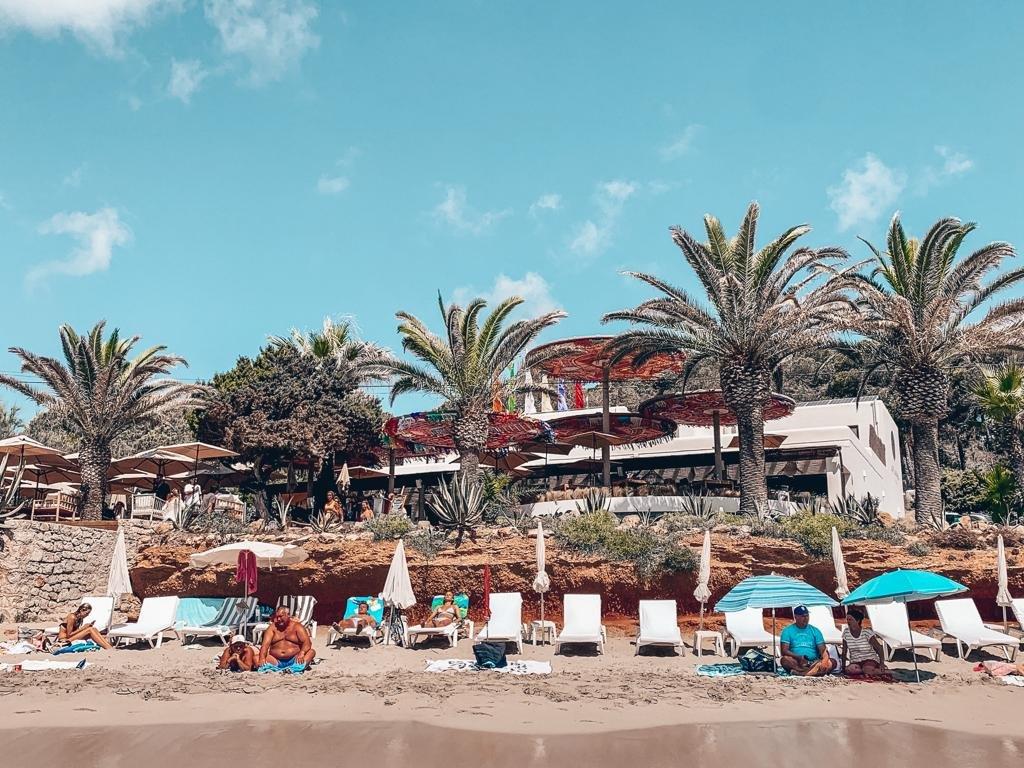 Aiyanna Ibiza Restaurant und Beach Club Strand Ansicht