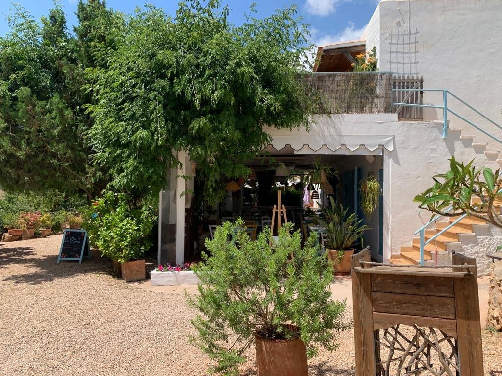 La Paloma Cafe & Restaurant san Lorenzo Ibiza Garten
