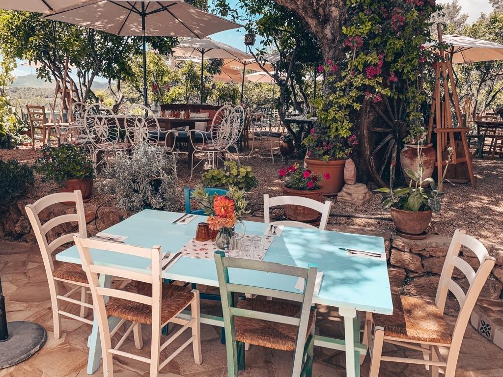 La Paloma Cafe & Restaurant san Lorenzo Ibiza Terrasse