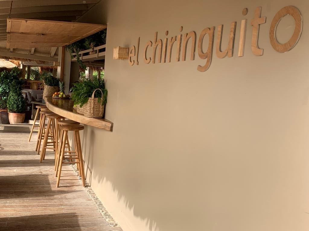 El Chiringuito Ibiza Cavallet Beach Bar und Restarant Eingangsbereich