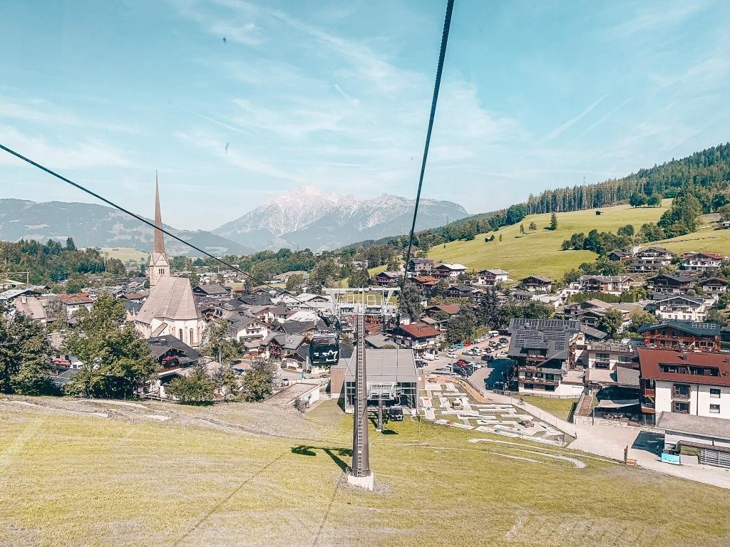 Maria Alm Gondeln Seilbahn Aussicht