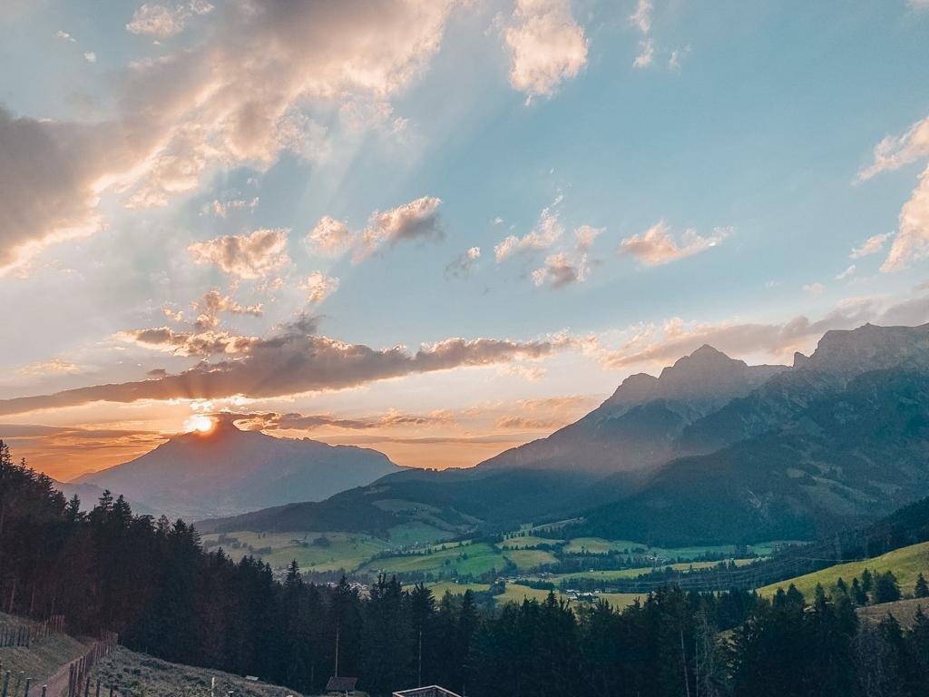 Boho Hotel Jufenalm Aussicht