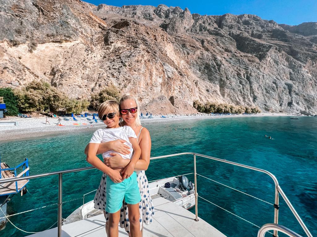 Sweetwater Beach Kreta Boot Südküste