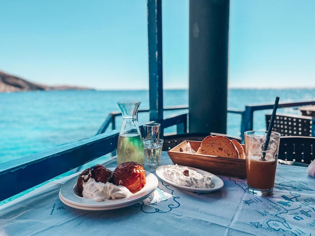 Sweetwater Beach Kreta Mittagessen taverne