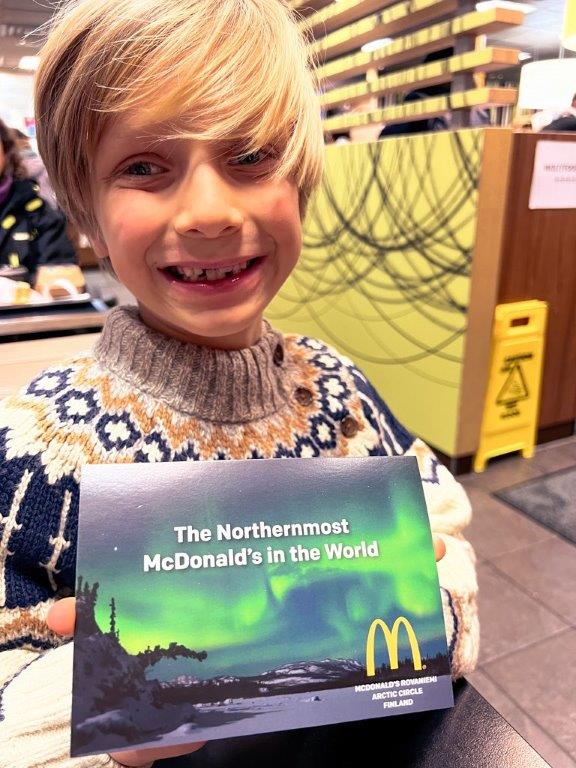Lappland Rovaniemi Finnland der nördlichste Mc Donalds der Welt