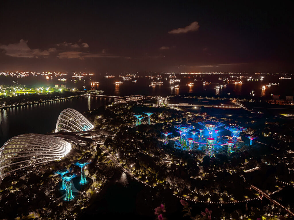 Gardens by the Bay Lightshow Singapur
